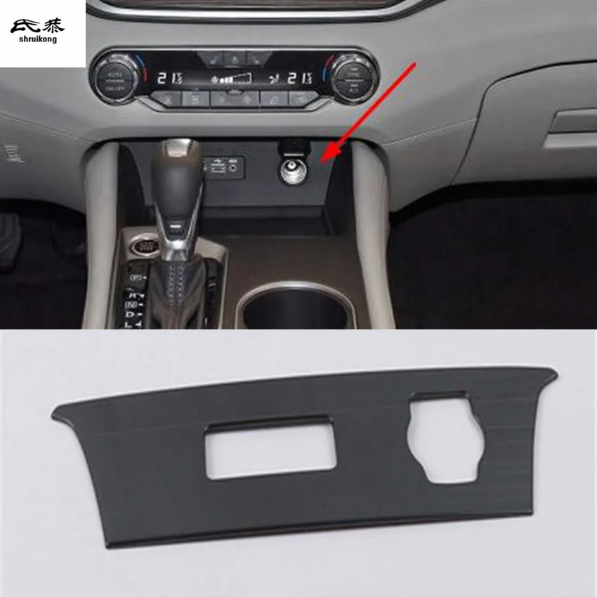 

Free shipping 1pc stainless steel Cigarette lighter decoration cover for 2019 Nissan Altima car accessories