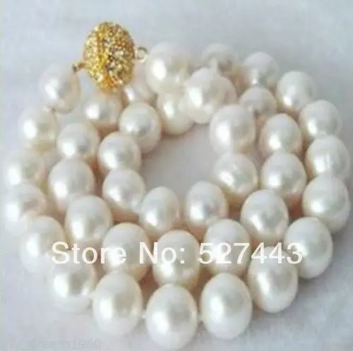 Wholesale fast Fashion Jewellery Women's Bridal 12mm White sea south shell pearl necklace