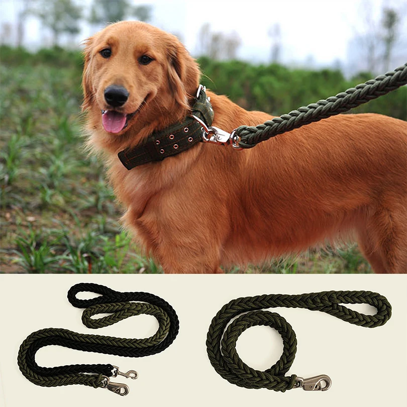 Pet Leashes Solid Nylon Dog Pet Leash Medium sized Large Dogs Lead for