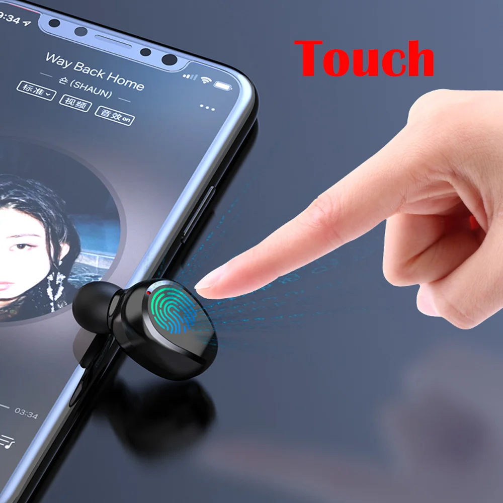 TWS беспроводные наушники Bluetooth сенсорные стерео гарнитура с зарядной коробкой 2000