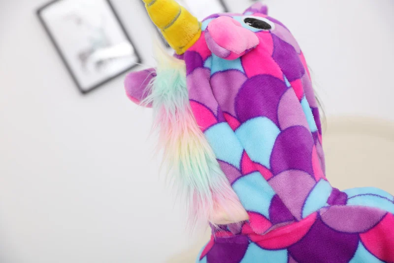 Winter-Baby-Flannel-Robe-Long-Sleeve-Child-Bathrobes-Kids-Cartoon-Purple-Unicorn-Sleepwear-Hooded-Towel-Robes