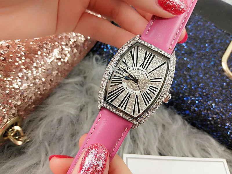 Женские часы кожаные кварцевые женские часы браслет известной марки хрустальные женские часы женские наручные часы Montre Femme Reloj Mujer