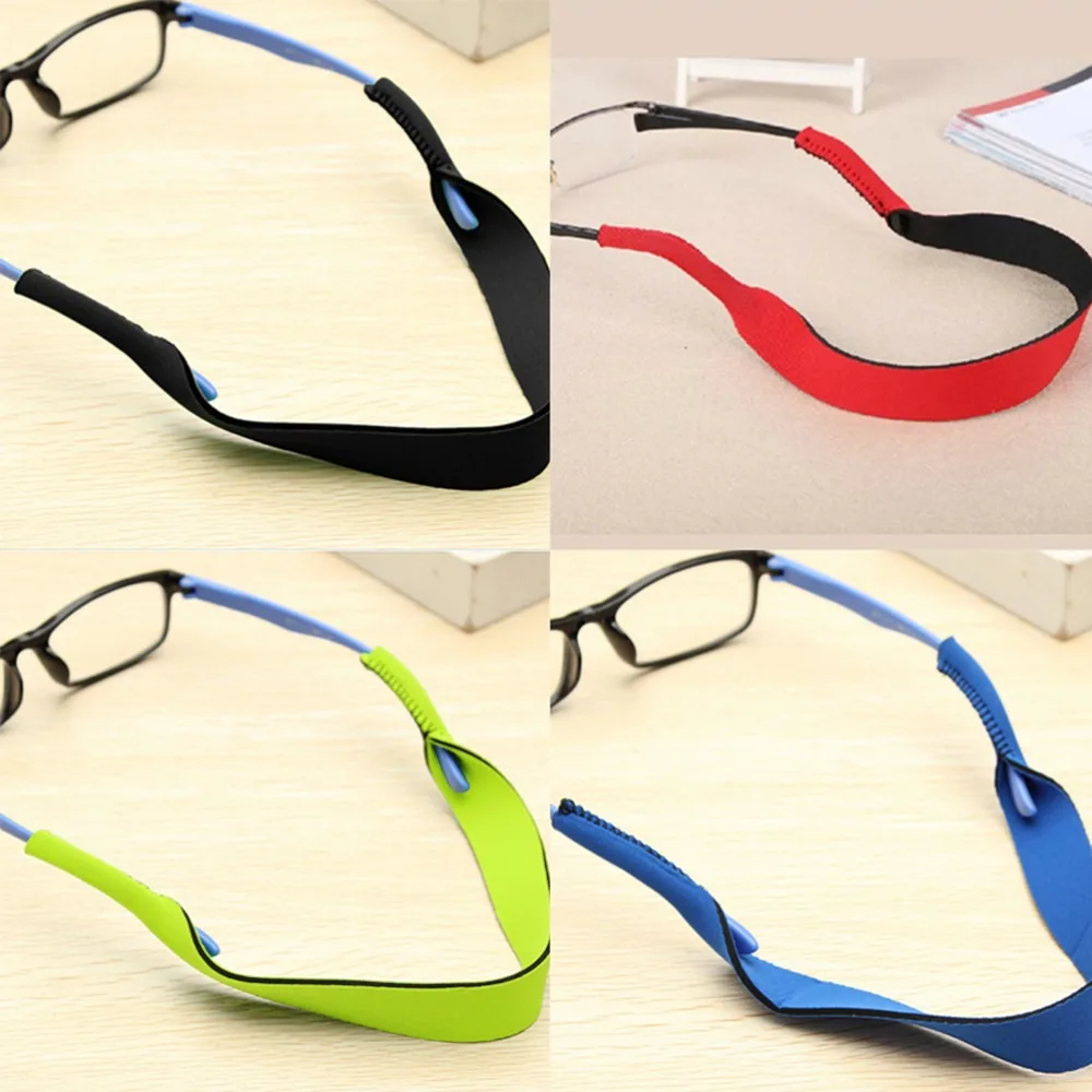 Glasses Straps 33.5cm Spectacle Glasses Anti Slip Strap Stretchy Neck Cord Outdoor Sports Eyeglasses String Sunglass Rope Band Holder 4 Colors glasses straps