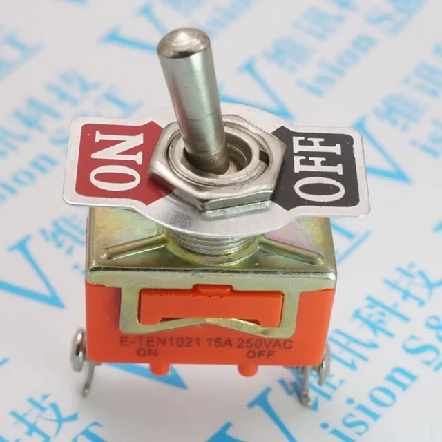 

Promotion!!!!! 10 pcs Hot Sale Factory Direct Wholesale Industrial Toggle Switches 15A 250V AC E-TEN1021