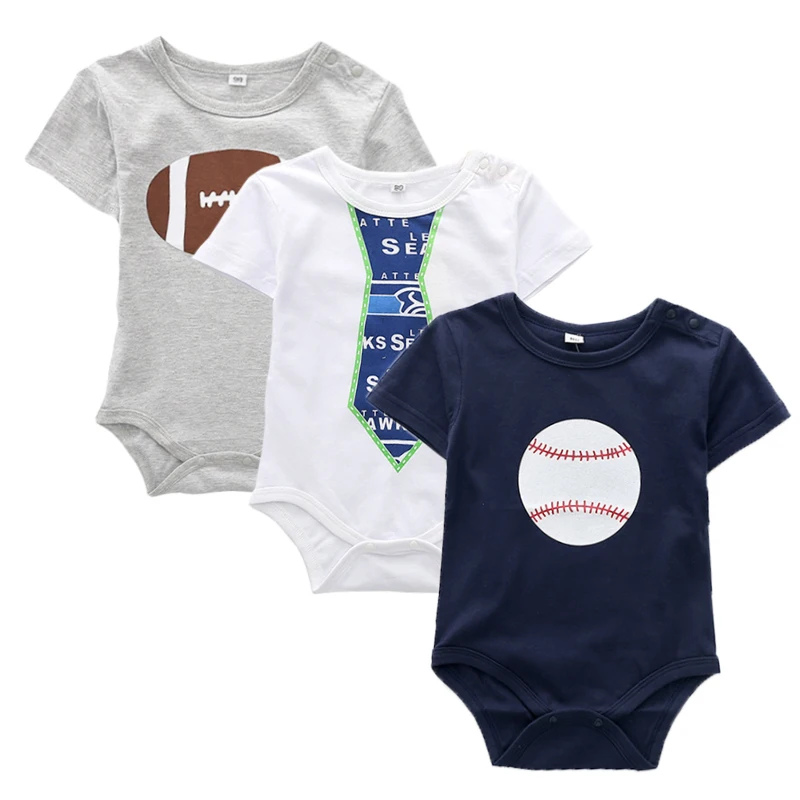 Baby Rompers Newborn Cotton Baseball Rompers Kids Tracksuit Baby Girl