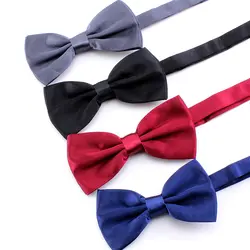 Цельное одноцветное Для мужчин s галстук-бабочка мужской моды классический галстук-бабочка для Для мужчин Pajaritas Hombre Gravata Borboleta Регулируемая