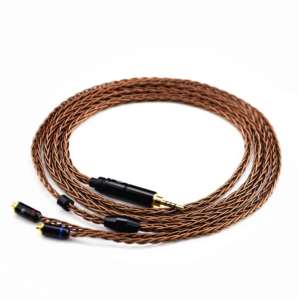 New Arrival LZ 2.5mm Balanced Cable 8-core 6N Upgreded Single Crystal Copper Earphone Cable With MMCX Connector For LZ A4/A3/A3S