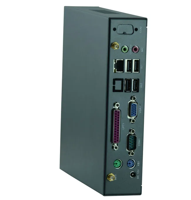 mini pc industrial computer embedded with Intel 1037U J1900 CPU/ WIFI/3G /VGA /LPT/COM linux WindowsXP/7 thin client