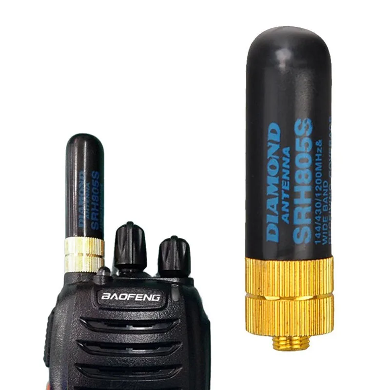 WalkieTalkie антенна SRH805S VHF UHF SRH 805S 144/430Mhz Двухдиапазонная для Baofeng SMA F UV 5R двухсторонняя
