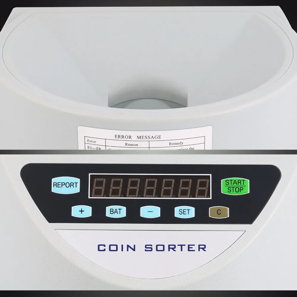 VEVOR Geldz/ählmaschine m/ünzen 220 V M/ünzz/ähler Euro M/ünzz/ählermaschine mit 8 Auffangboxen Geldz/ähler Kleingeld Sortierer 300 M/ünzen pro Min Geldsortierer m/ünzen 700 M/ünzen Kapazit/ät