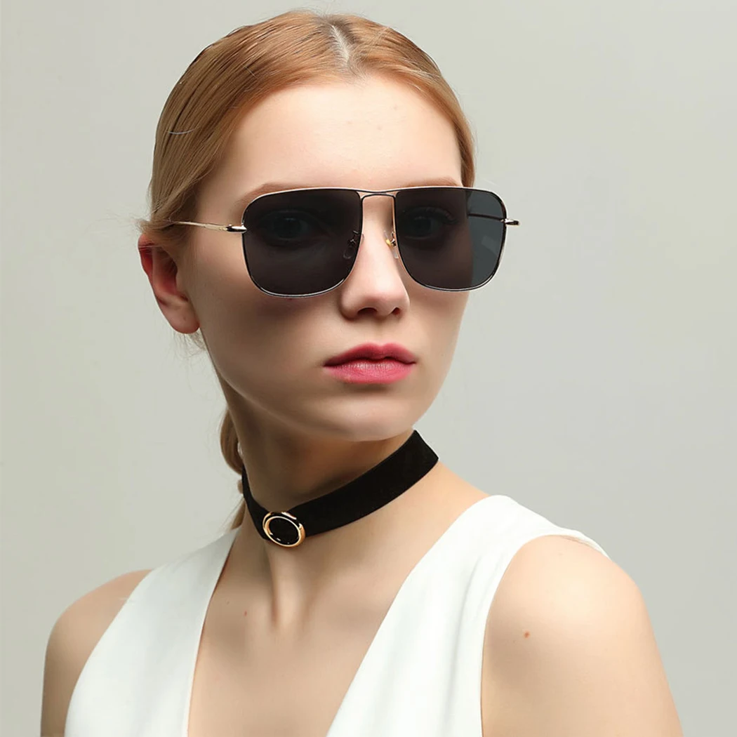 OUTEYE Vintage Sungalsses Women Fashion Design Metal Frame Sun Glasses