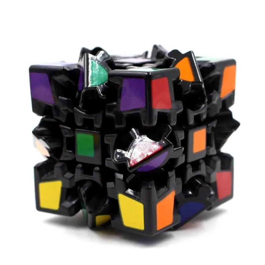 3D gear Cube I Generation черный окрашенный Stickerless Twisty Puzzle Прямая доставка Y829