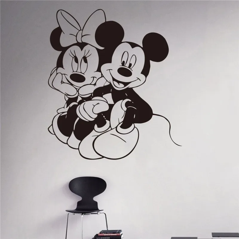 Minnie Cartoon Kids Minnie Et Mickey Mouse Stickers Muraux Chambre Bebe Et Enfants Decor Cartoon Chambre Produit Hogar Y Cocina Decoracion De Pared Westparkcleaners Com