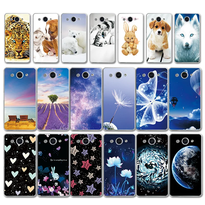 

Love Heart Printed Fundas For Huawei Y3 Y5 Y6 2017 Cases Cover y6 2017 Animal Capa For Huawei Y5 2017 Sky Star Phone Bags Coque