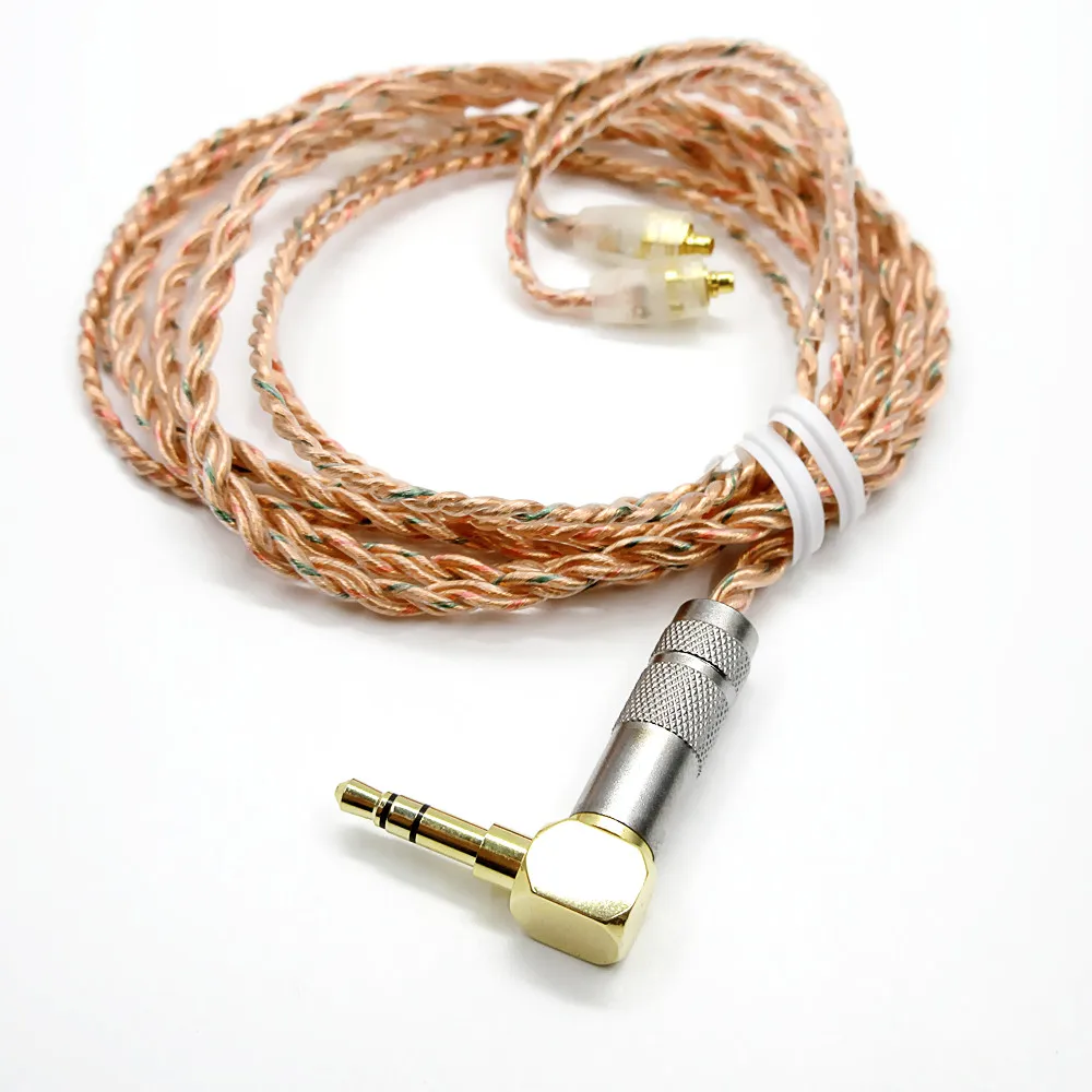 Новинка 256 ядер 1 2 м одинарный светлый кабель Hi Fi линия наушников обновленный для