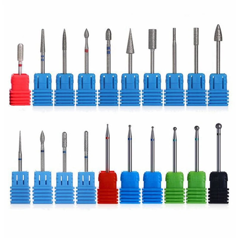 

1pc Nail Art Sanding Drill Bits Tungsten Bullet Bit Electric Manicure Machine Part Gel Polish Cuticle Removal Grind Tool New