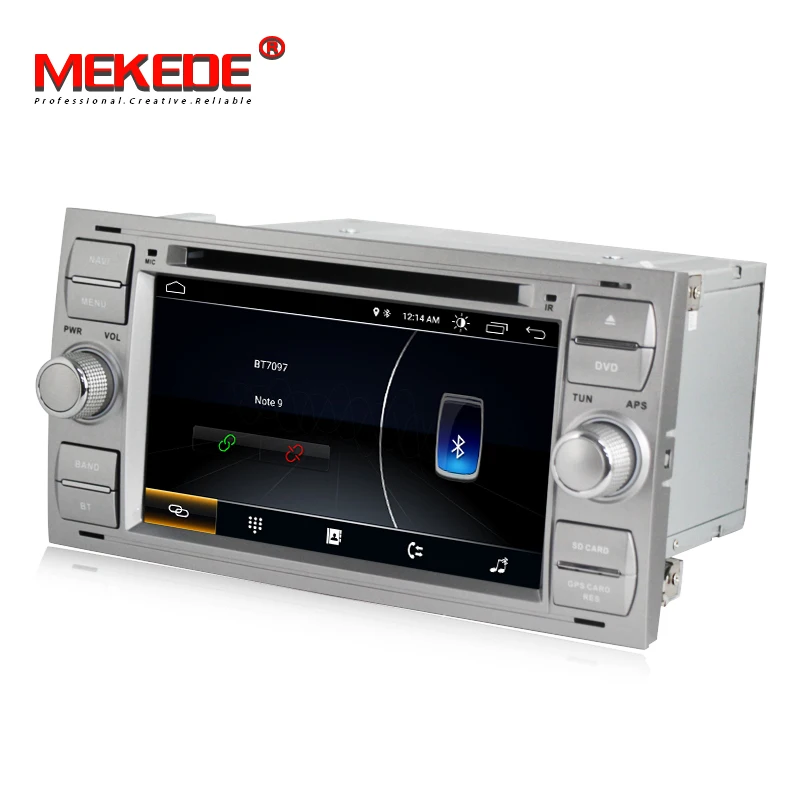 Clearance HD Android 8.1 Car DVD GPS Navi Player Stereo Radio Audio For Ford Focus 2 Mondeo S C Max Fiesta Galaxy Connect With 16G map 4