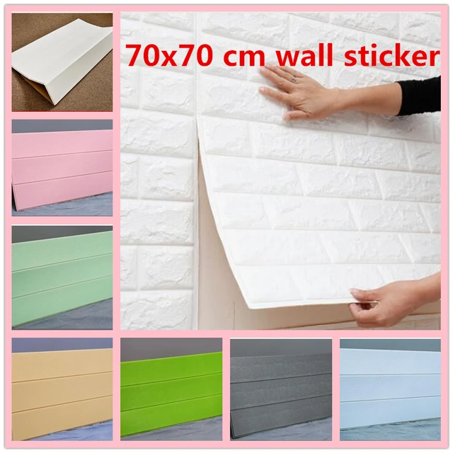 70x70cm pe foam 3d wall stickers decorate self adhesive for kids