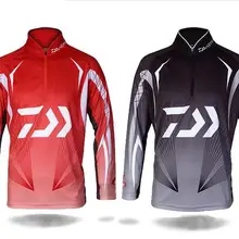 Для мужчин УФ Защита от солнца одежда Daiwa Bamboo волокно Дава рыболовная футболка пеший Туризм Костюмы с длинным рукавом Открытый Спорт рубашк