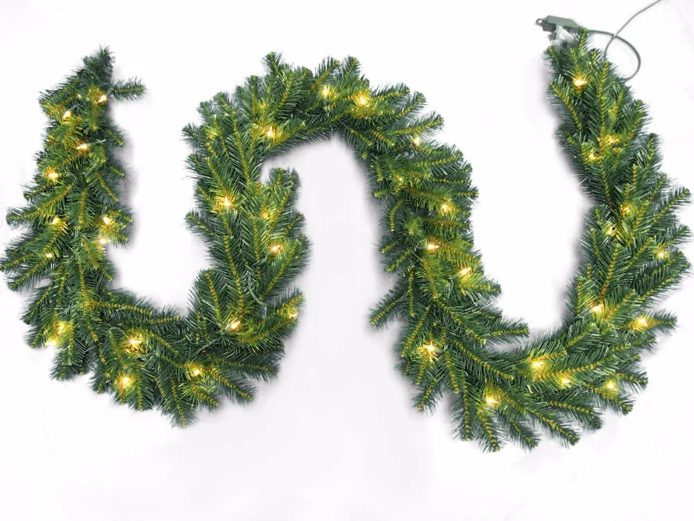 Artificial Christmas Hanging vine with LED Lights Shining Home Party