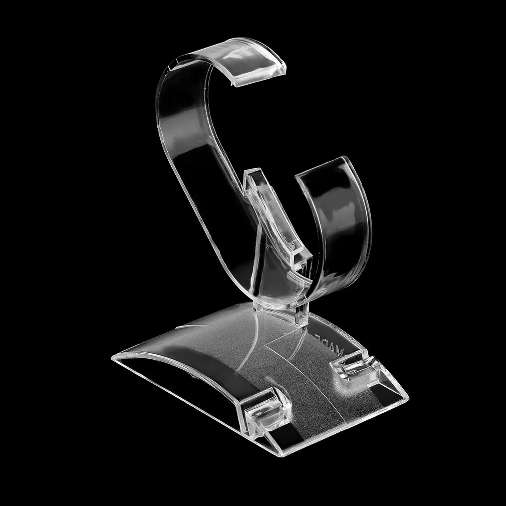 

OUTAD Clear Acrylic Watch Display Holder Stand Rack Showcase Tool Transparent Wristwatch Lightweight Stand Case