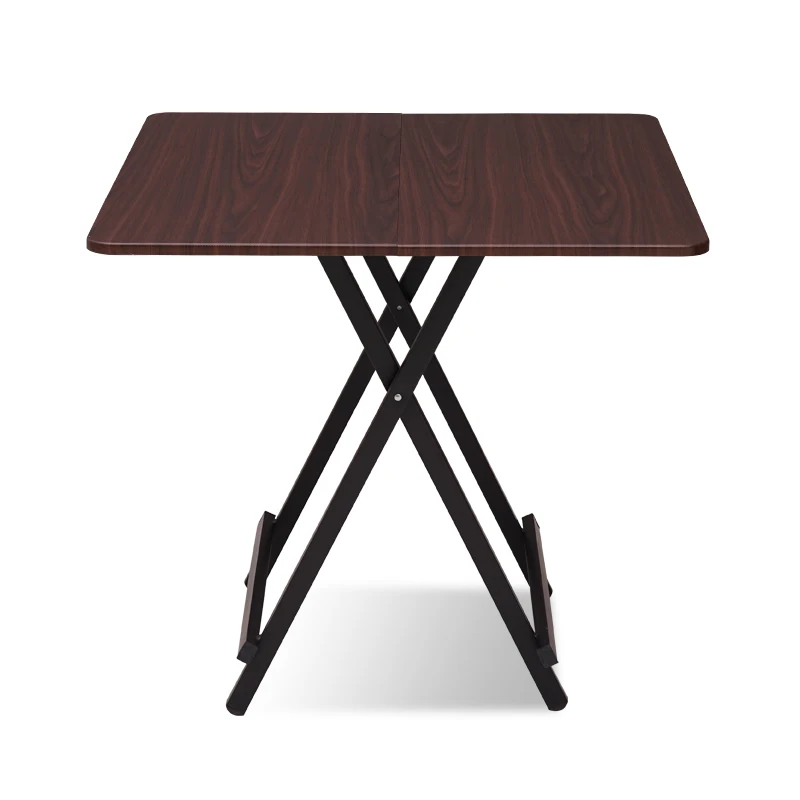 12%Foldable Coffee Dining Table Wood Living Room Furniture, Dining Room Home Furniture Outdoor Picnic Camping Table Reception