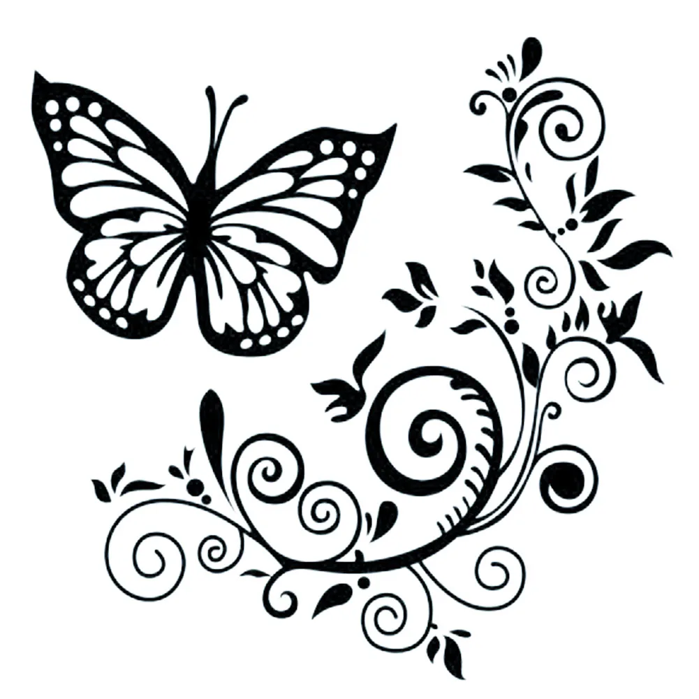 

Reflective Car Styling Waterproof Decorative Butterfly Flower Car Sticker