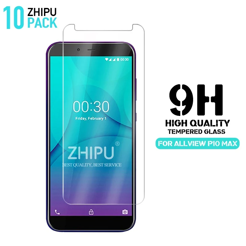 10 шт. закаленное стекло для Allview P10 Max glass защита экрана 2.5D 9H защитная пленка |
