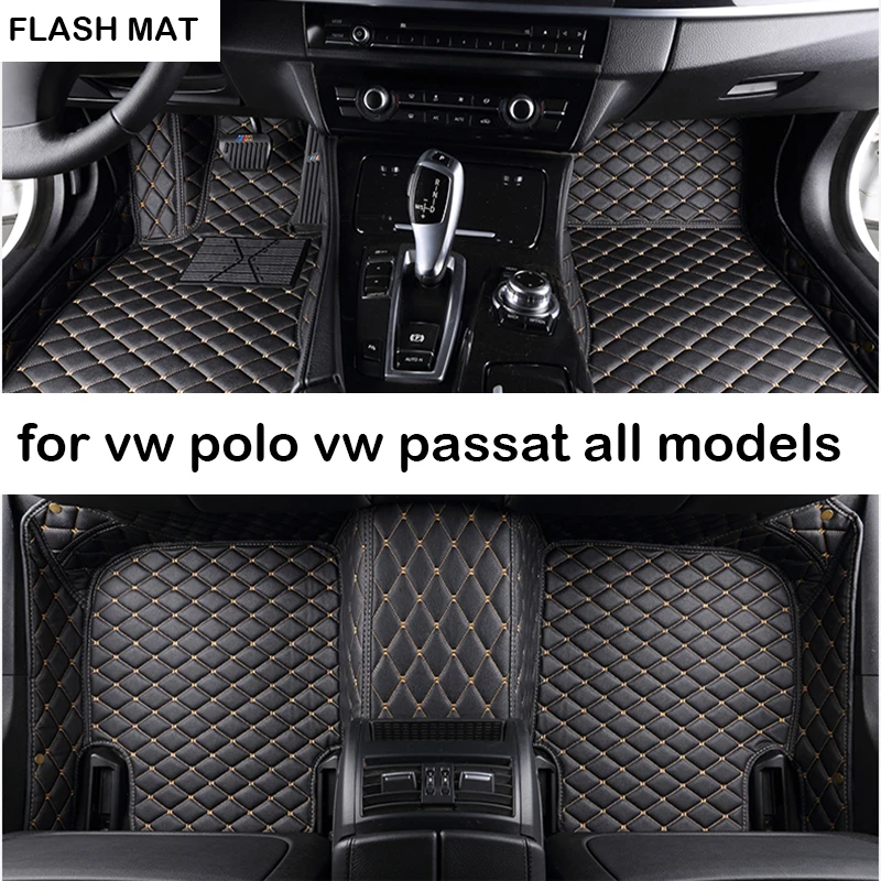 Автомобильные коврики для vw polo аксессуары passat b5 b6 golf touran tiguan jetta автомобильные |