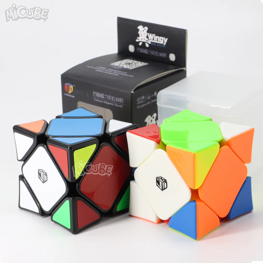 

Micub Mofangge XMD Wingy Skew Cube Magnetic Magic Speed Cube Concave with Magnet Positioning System Puzzle Gift Cube Box