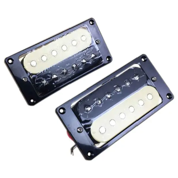 

2 PCS of (1set of 2 Zebra Faced Humbucker Double Coil Pickups Electric Guitar)