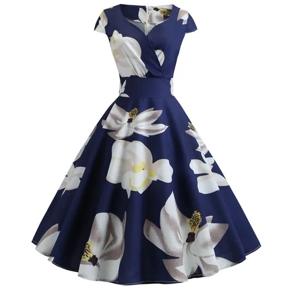 Женские платья,, модный принт, повседневное, короткий рукав, женское, элегантное, женское платье, GiftSummer robe femme, высокое качество, DD5 - Цвет: blue