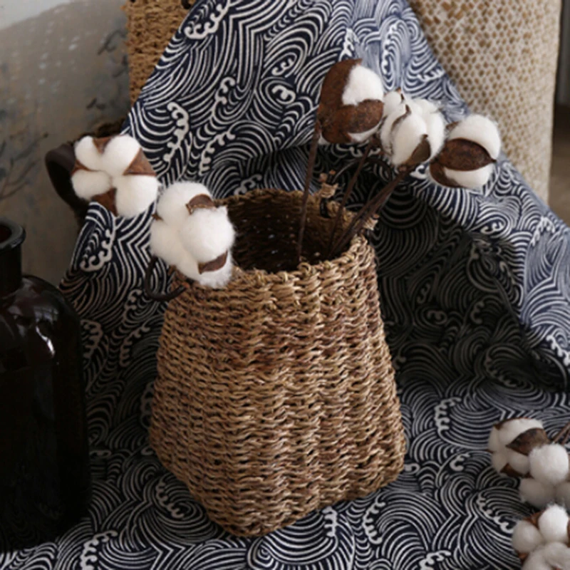 

10 pieces of natural and synthetic blend cotton bolls balls for wreaths decor