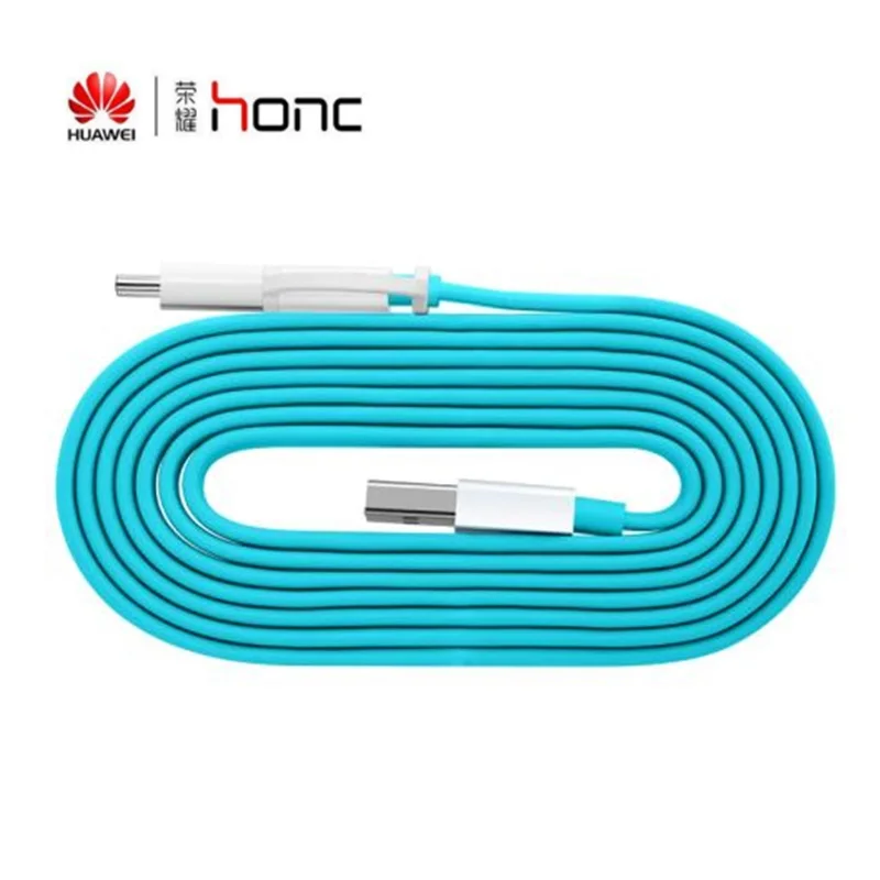 Оригинальный 2в1 150 см синий Huawei зарядный кабель для p20 p10 p9 mate 10 20 lite Nova 3 3i 2 2i honor 8 9 p8