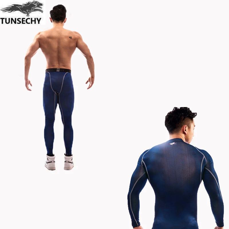 TUNSECHY winter Top quality New thermal underwear men underwear compression quick drying thermo underwear men Long Johns