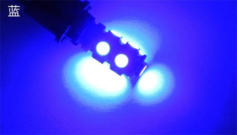 100X авто светодиодный T10 194 W5W 9 SMD 5050 для мотоциклов и автомобилей источник света лампа индикатор приборной панели сигнала клиновидные боковые фонарь белого и синего цвета