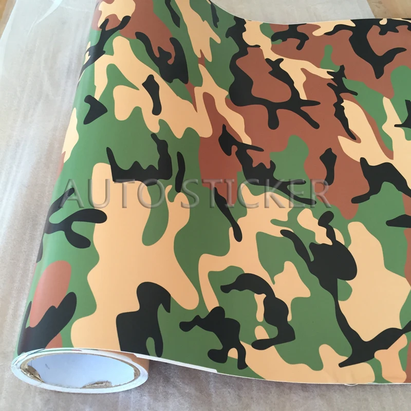 Green coffee snow camo vinyl 1