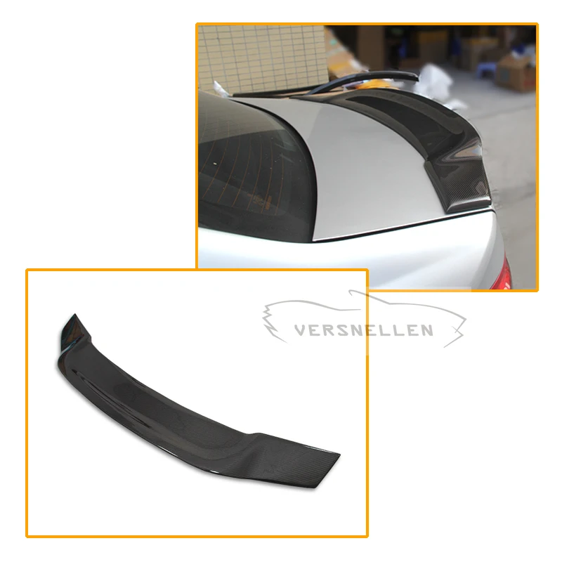 Задний спойлер багажника Renntech для Mercedes W204 C63 крыла из углеродного волокна 2008-2014 C