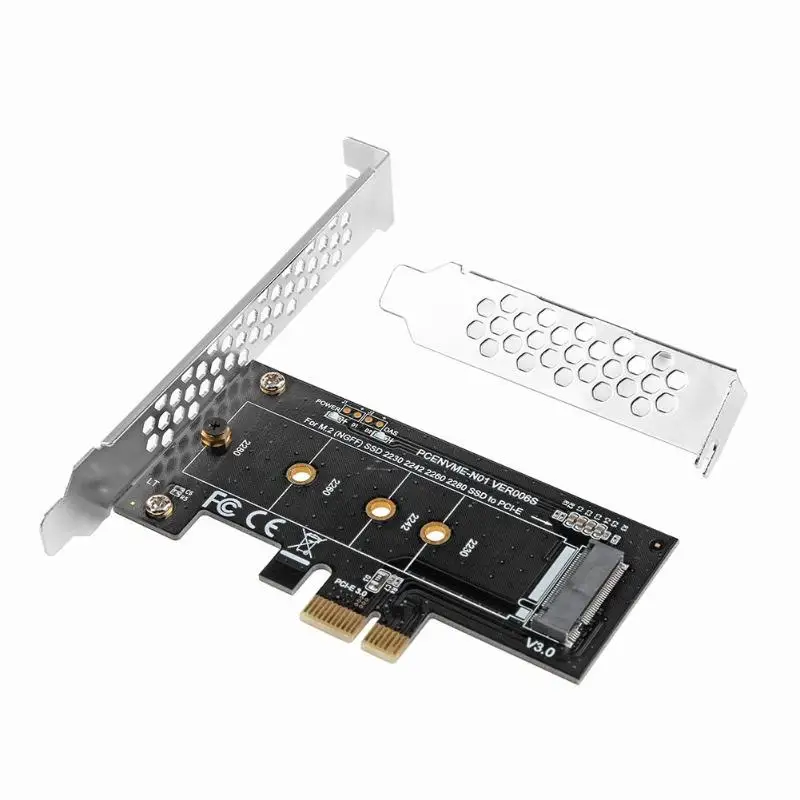 M.2 NVME адаптер M.2 SSD для PCIE 3,0X1 конвертер карт расширения Riser Card M Соединитель в форме ключа для M2 NGFF NVMe SSD жесткий диск