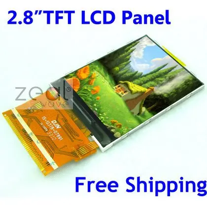 

2.8" TFT LCD Module 240 x 320 Pixels ILI9325 without Touch Screen