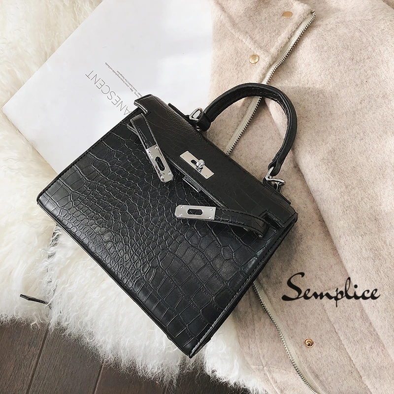 

2019 Women's Bag Alligator Bags Anti-Theft Luxury Handbags High Quality Crocodile Designer Shoulder Female Messenger Women Bags