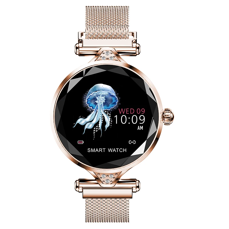 2019 OGEDA H1S Women Fashion Smartwatch Wearable Device Bluetooth Pedometer Heart Rate Monitor For Android/IOS Smart Bracelet