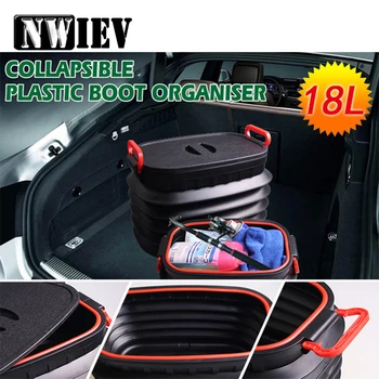 

NWIEV 1X Car Trunk storage box Multifunction Collapsible For Renault Megane 2 Captur VW Golf 4 5 7 6 MK4 Honda Civic Accesories