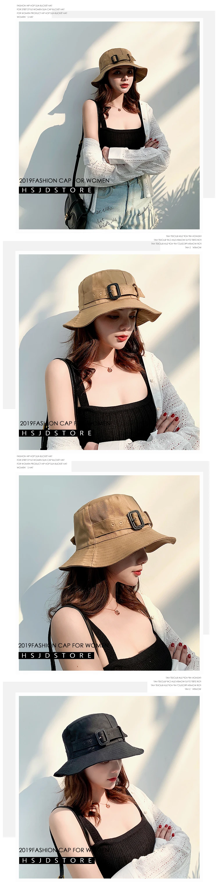 Женская летняя Солнцезащитная шляпа с широкими полями, украшенная поясом, новинка, модная повседневная женская складная пляжная шляпа с защитой от УФ-лучей, хлопковая солнцезащитная Кепка