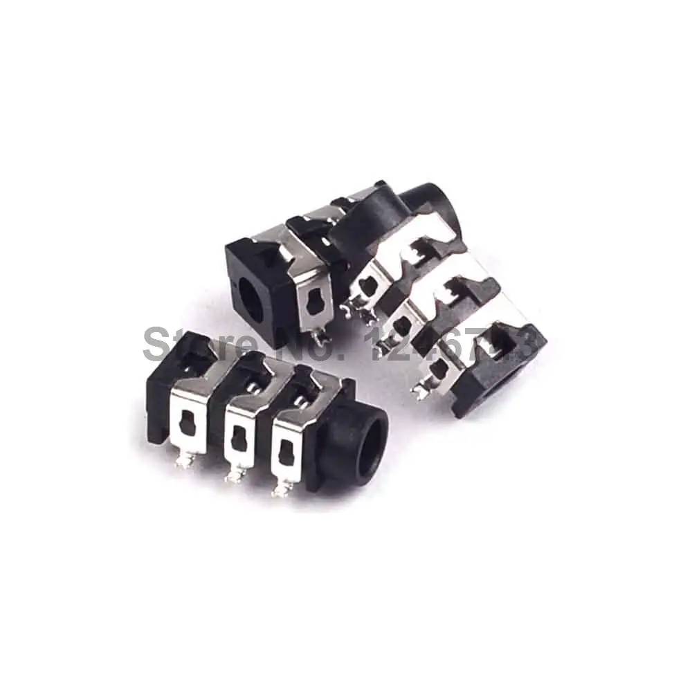 30 шт. разъем для наушников 3 5 мм 6 контактов PJ 313D SMD|smd|smd socket |