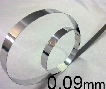 

0.09mm thickness Stainless Steel Spring Sheet Strap band,stainless 304 foil Stainless spring sheet leaf spring piece thin slice