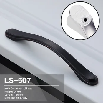 1PCS Zinc Alloy Furniture Cabinet Drawer Handle Wardrobe Bathroom Kitchen Door Handle Hardware Purple Bronze Color