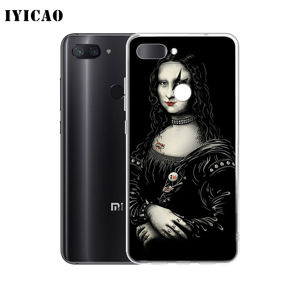 IYICAO Mona Lisa funny Spoof Art Мягкий силиконовый чехол для телефона Xiaomi Redmi 4A 5A 6A Note 7 6 5 Pro Plus 4X