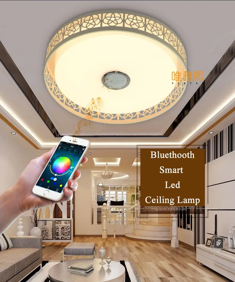 Bluetooth music led ceiling lighting main picture YH-622 (3)_A