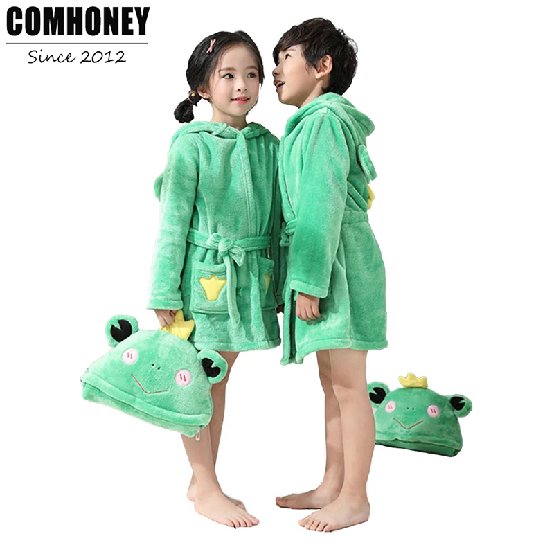Children Bathrobe for Baby Boys Towel Bath Robe Girls Pajamas Dressing